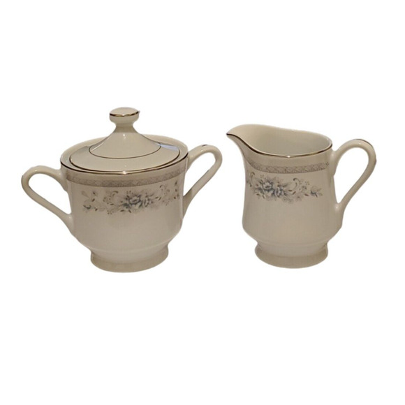 American Limoges Salem Heritage Bridal Bouquet Sugar Creamer Fine Porcelain READ - Picture 1 of 10